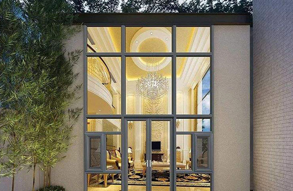 T66-85 - Aluminum double inward opening windows